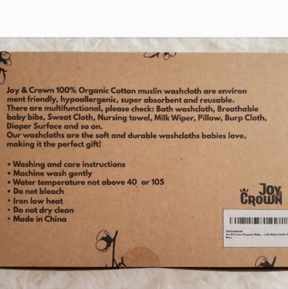 New Two boxes 20 pieces Organic Muslin Washcloths New - Picture 4 of 5